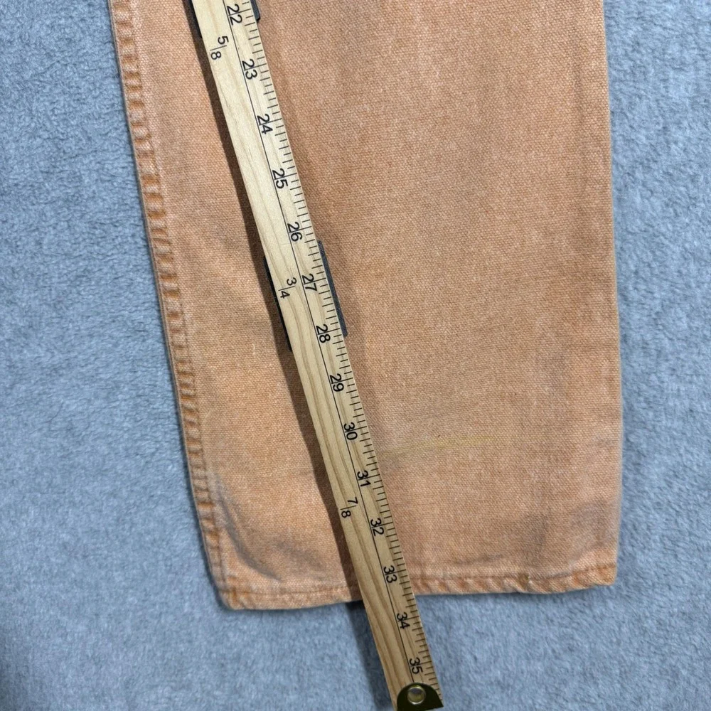 Vintage‎ 1980s Levi's 630-7775 White Tab Jeans Tan Orange Actual 28x34 Talon 42